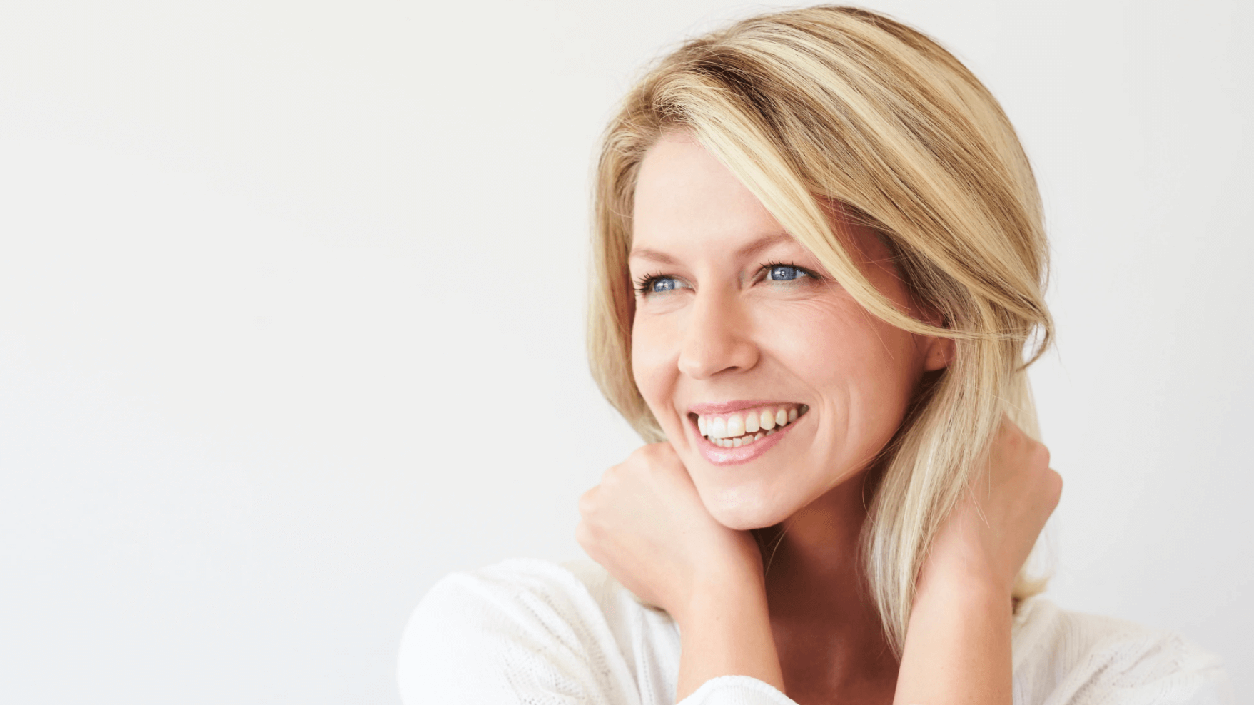 woman smiling
